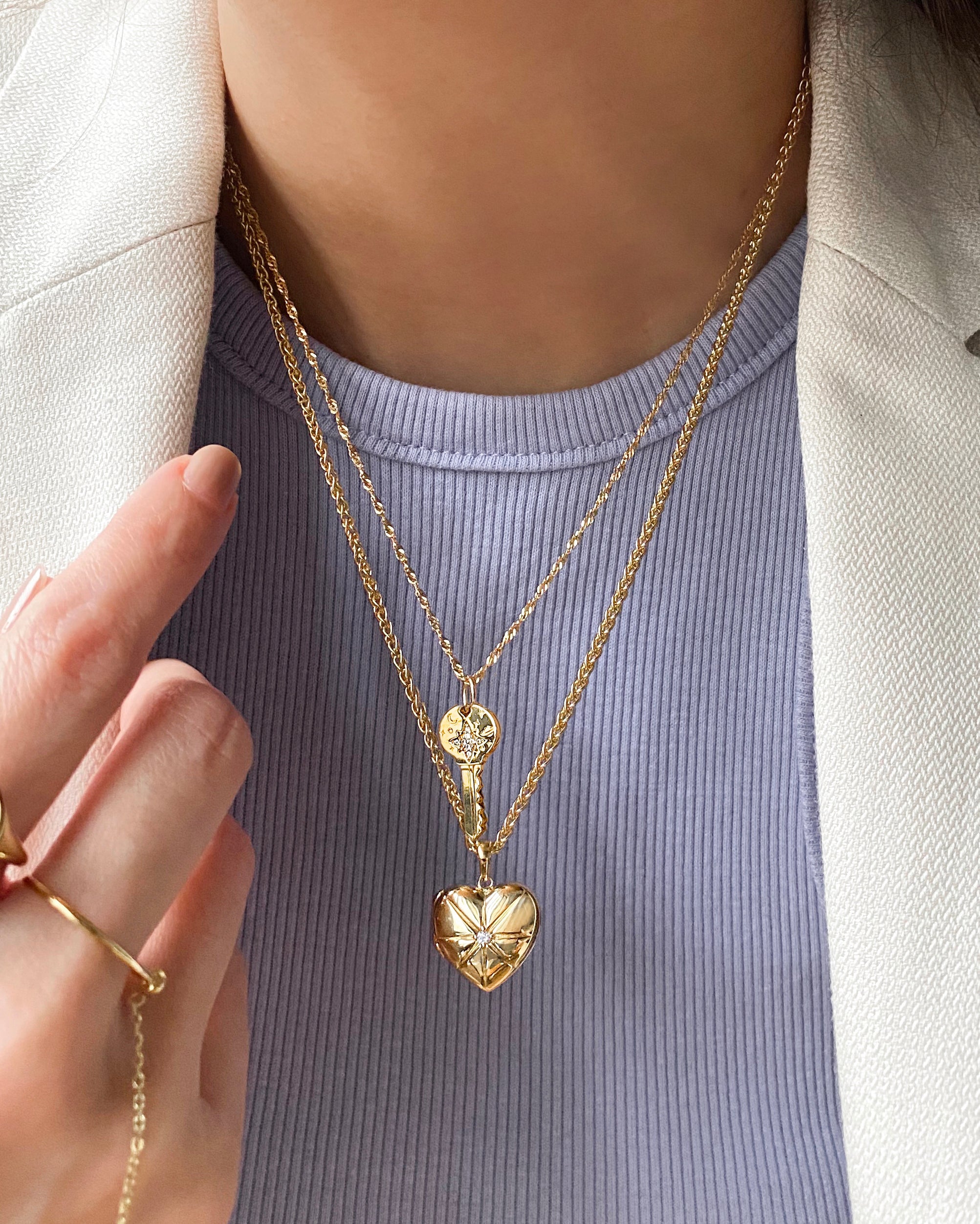 Louis Vuitton Gold Key Pendant Charm Necklace – Opulent Jewelers