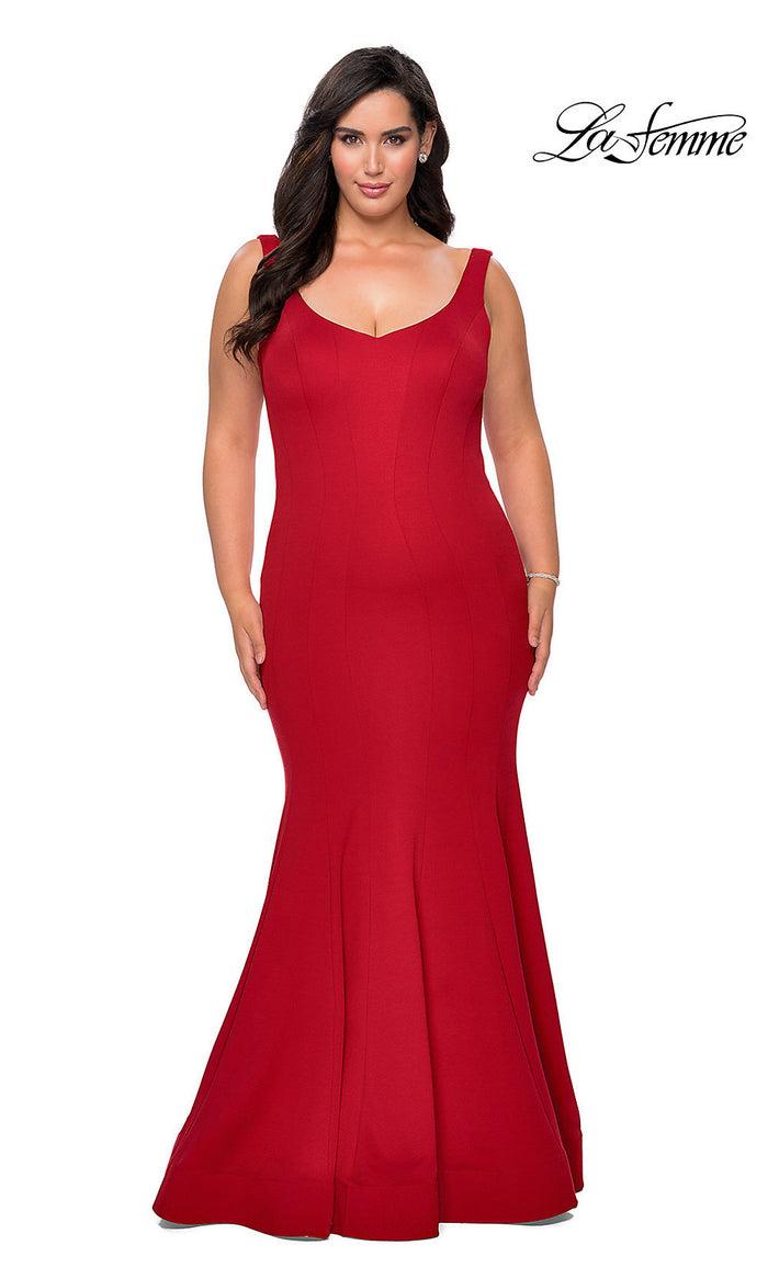 Plus Size Red Long Formal Dresses on Sale | bellvalefarms.com