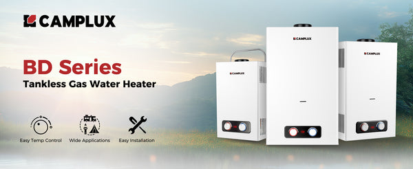 1.58 GPM Outdoor Propane Hot Water Heater with Rain Cap