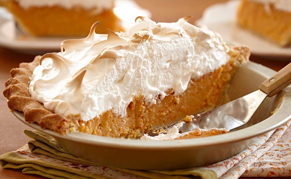 Sweet Potato Pie with Marshmallow Meringue