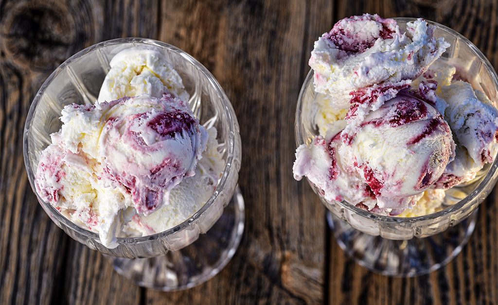 Goat Cheese Marionberry Habanero Ice Cream