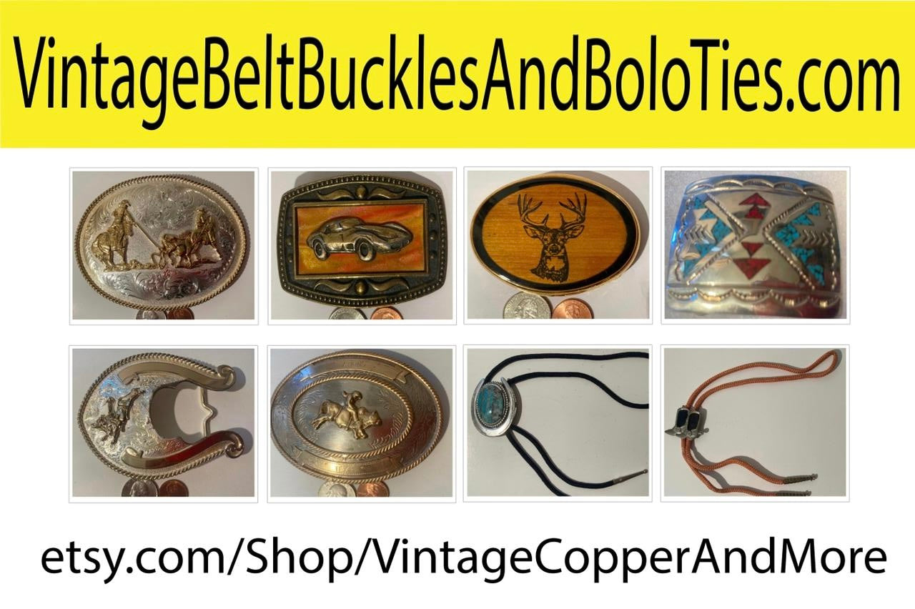 Vintage Belt Buckles and Bolo Ties, Quality, Lots of One Of A Kind ...