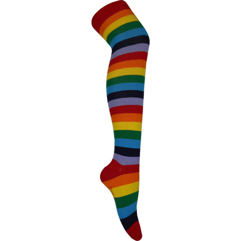 Rainbow Over The Knee Socks in Rainbow - Poppysocks