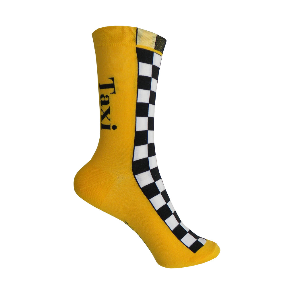 Taxi Crew Socks in Yellow - Poppysocks