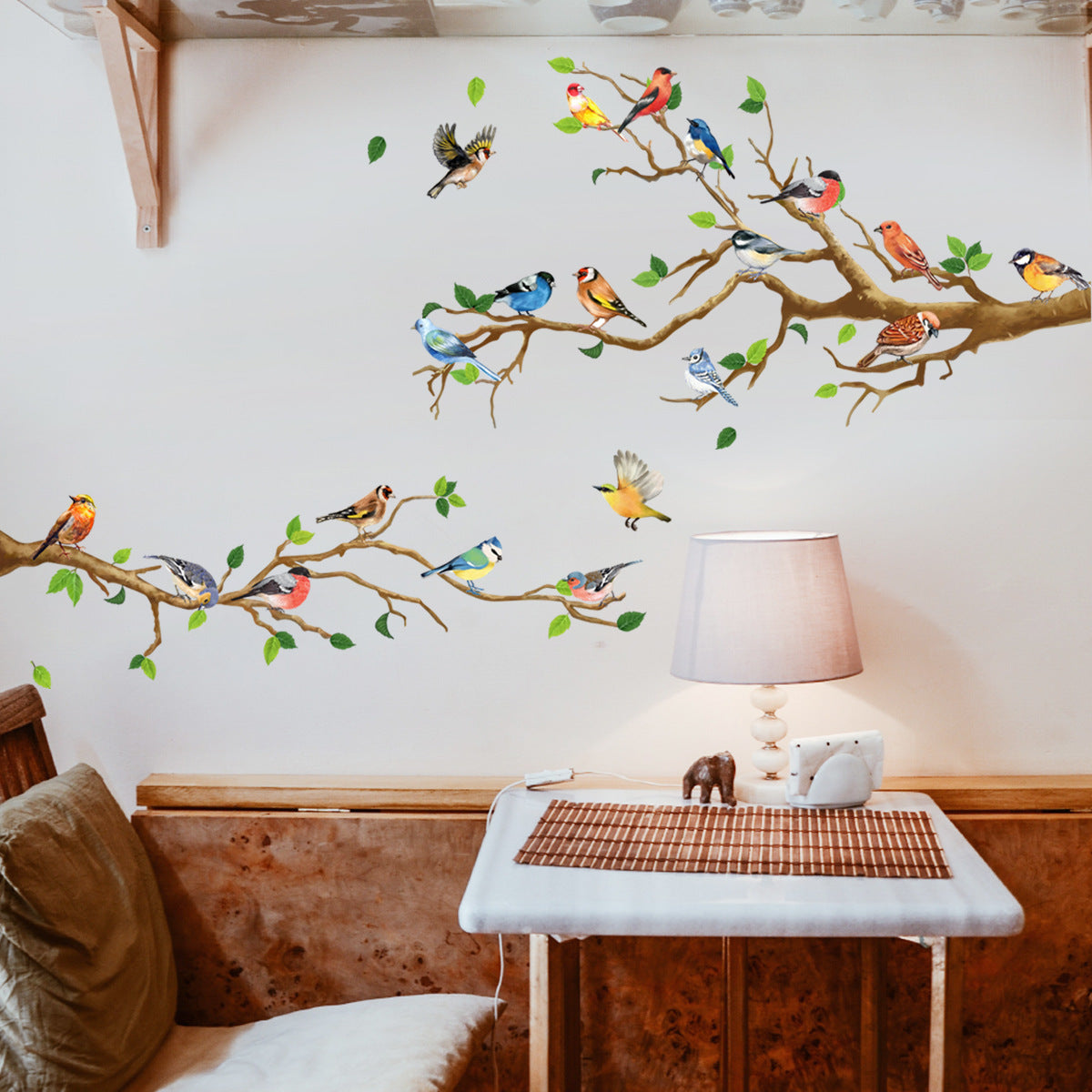 COVPAW branch bird wall sticker bedroom living room office background –  COVPAW Design Shop