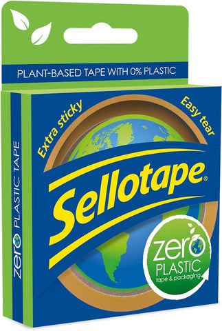 Sellotape Zero Plastic Tape, Multi-Purpose Clear Tape