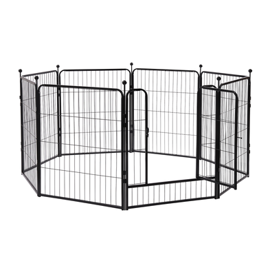 Clôture extérieure pour chiens, clôture à panneaux pour chiens, clôture moyenne / petite avec portes, clôture pour chiens de compagnie, camping, Cour