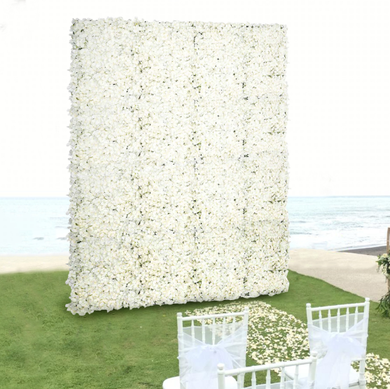 Décoration murale de fleurs blanc de 20 pièces