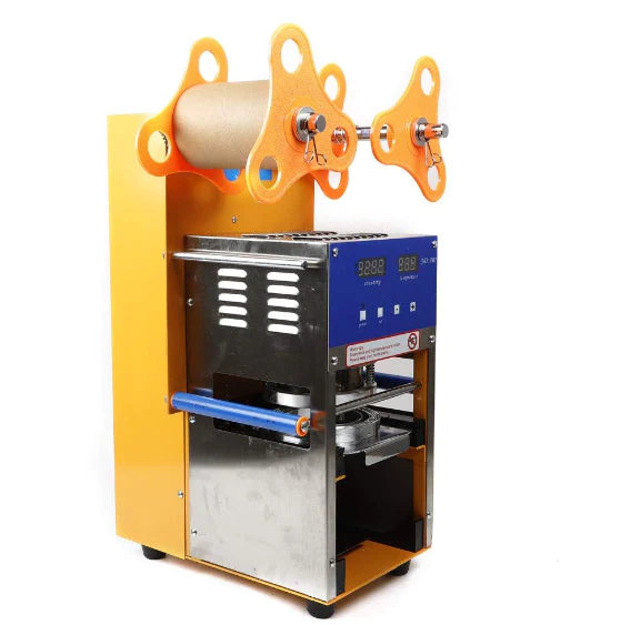 Machine à sceller automatique pour tasse - Machine à sceller - 600 cups/h - Avec counter pour sceller les boissons - thé au lait - glace - café chaud