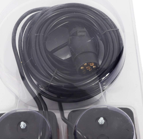 AUTOUTLET Kit de feux arrière pour remorque avec câble magnétique - Câble  de 7,5 m - Prise