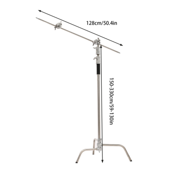 Support robuste en C avec bras de maintien de 4.92-10.82 pieds