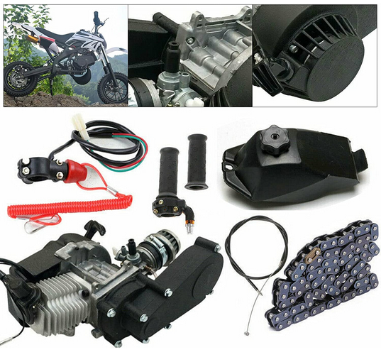 49 CC Kit moteur à 2 temps pour Pocket Mini Dirt Bike Scooter