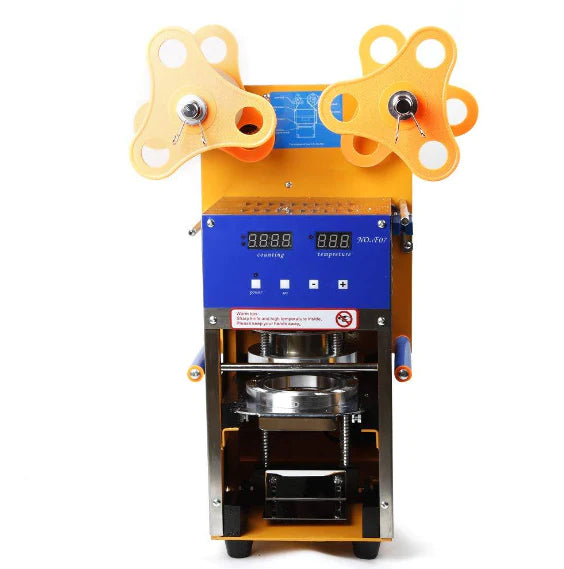 Machine à sceller automatique pour tasse - Machine à sceller - 600 cups/h - Avec counter pour sceller les boissons - thé au lait - glace - café chaud