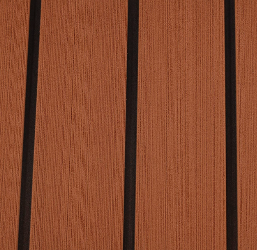 Feuille de Decking de teck， mousse synthétique imperméable de feuille de plate-forme de bateau de teck EVA autocollant de plancher 6MM