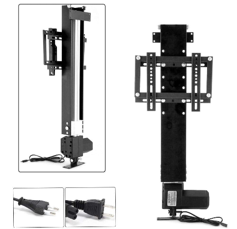 Support mural électrique pour TV Lift - Hauteur réglable - Pour écrans plasma avec télécommande - Convient pour les écrans de 26"-57"