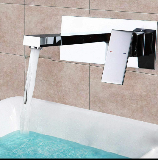 Mitigeur de lavabo encastré en cascade Chromé