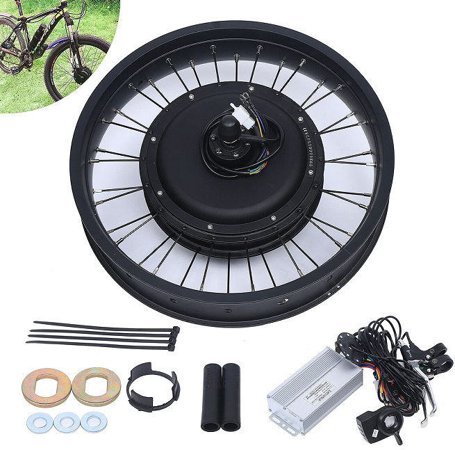 Roue arrière 20" 48 V 1000 W électrique Kit de conversion E Bike Kit de conversion 1000 W