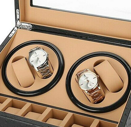 CNCEST Tourne-montre automatique 4 + 6 montres Boîte en bois
