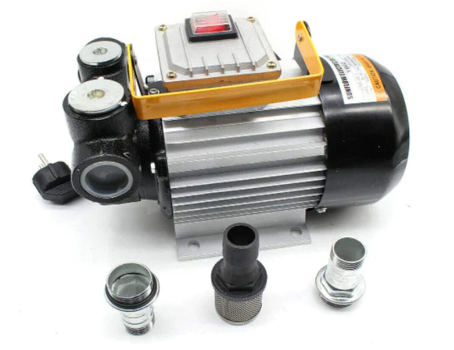 230V 550W Pompe à huile de chauffage Pompe diesel Pompe auto-amorçante Pompe d’aspiration d’huile Max.60L / min