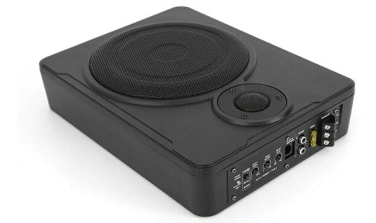 CNCEST 8 600W Aluminium Ultra Mince sous Le Siège de Voiture Subwoofer  Actif