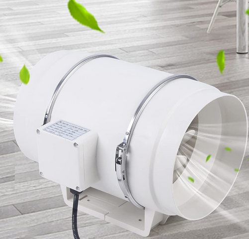 HF-200P Ventilateur tubulaire avec roulement à billes 220 V