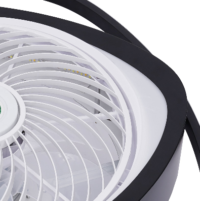 Ventilateur de plafond avec lumière, télécommande LED, mode d'éclairage entièrement réglable, ailes acryliques invisibles