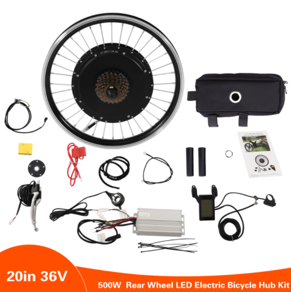 Kit de conversion de roue arrière de vélo électrique 20"