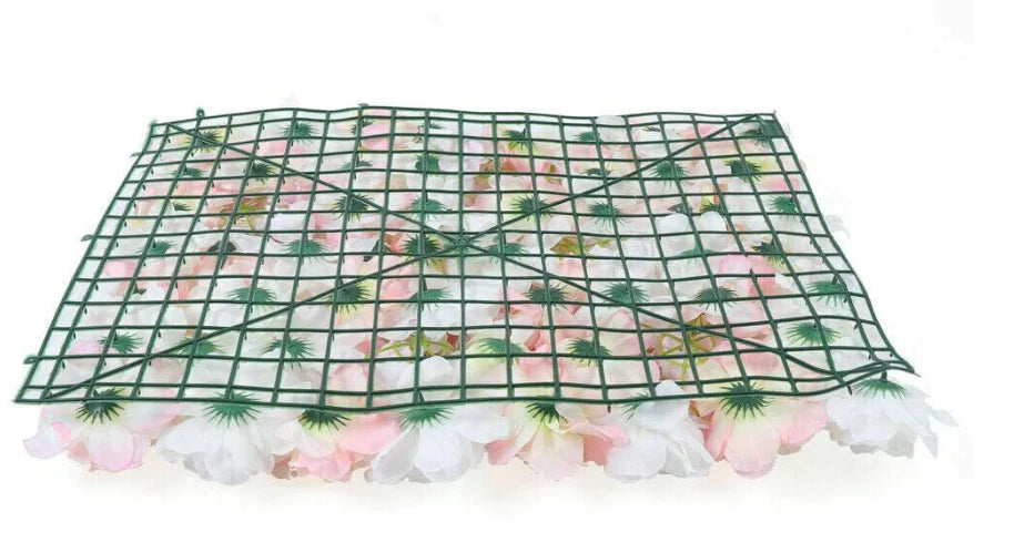 Lot de 20 panneaux muraux de fleurs artificielles en soie pour décoration de mariage ou de route, 40 x 60 cm