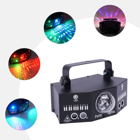 7 yeux LED RVB lumière DJ projecteur disco