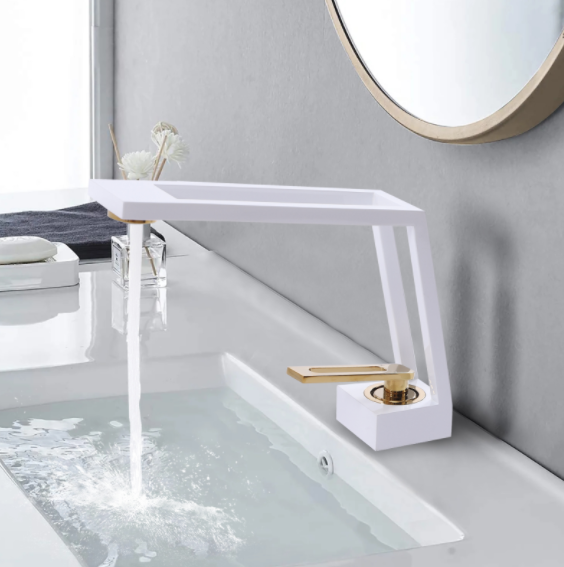 Robinet de salle de bain moderne, robinet unipolaire