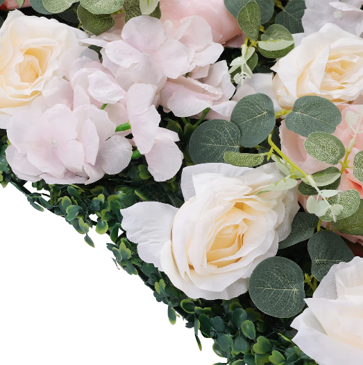 Lot de 6 fleurs décoratives artificielles en tissu de soie de haute qualité+plastique, création DIY pour la décoration de la maison et les mariages