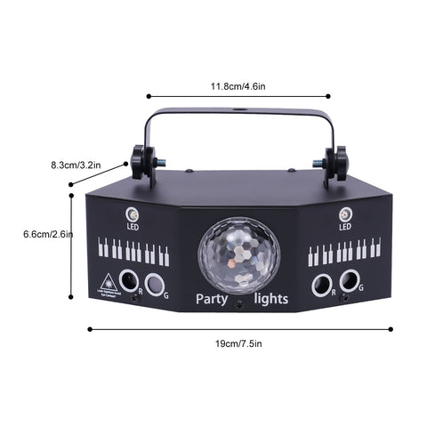 7 yeux LED RVB lumière DJ projecteur disco