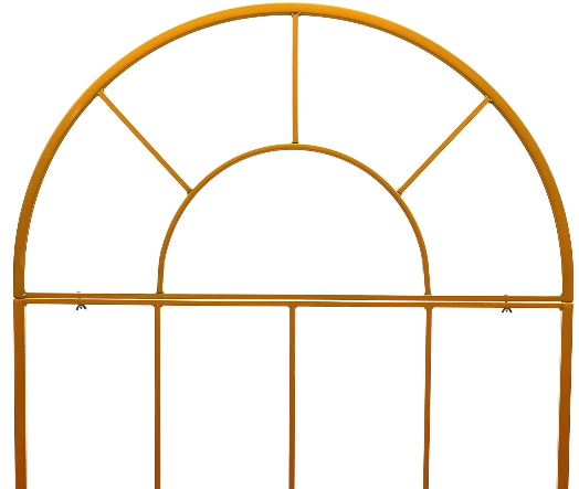 Arc de ballons de mariage en métal doré - Support en forme de porte - Accessoires pour fête de mariage - DIY - 100 x 50 x 200 cm