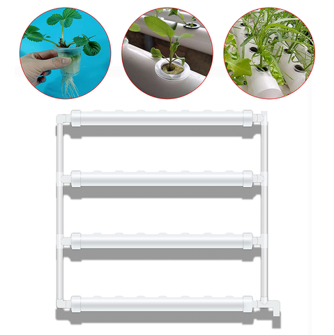 Système hydroponique en PVC - Pour culture aquatique - Avec pompe à eau - Pour balcon et jardin