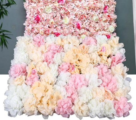 Lot de 6 fleurs artificielles - Décoration murale de mariage