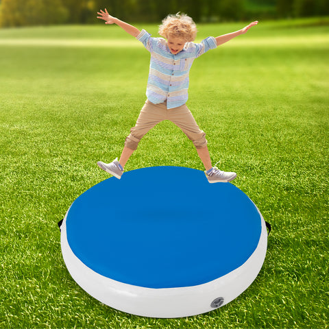 Tapis de gymnastique gonflable, avec pompe à air