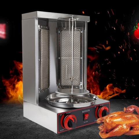 Barbecue électrique pour kebab - 2 brûleurs