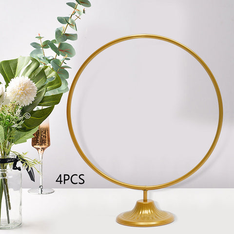 4 pièces rond en métal fleur cerceau support