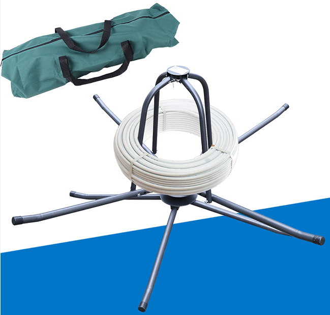 Enrouleur de câble universel - Pour chauffage au sol - Pour bobines de câbles ou câbles lâches avec sac