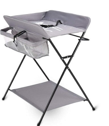 Table à langer multifonction - 25 kg - Commode à langer pliable bébé - 3 compartiments(avec/sans  roues)