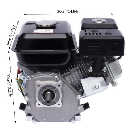 CNCEST Moteur à essence 7,5 HP 5,1 KW 4 temps moteur à essence Moteur à karting Moteur Go-Kart 1 cylindre