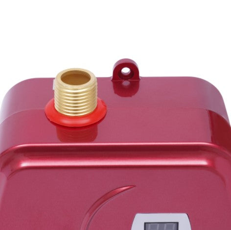 Mini chauffe-eau instantané sans réservoir chaud électrique rouge pour le lavage de cuisine de salle de bain