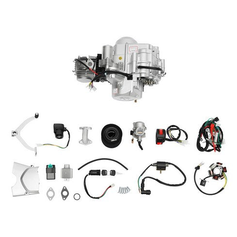 Moteur 4 temps 125 cm³ monocylindre - Kit de démarrage électrique pour ATV GO KART