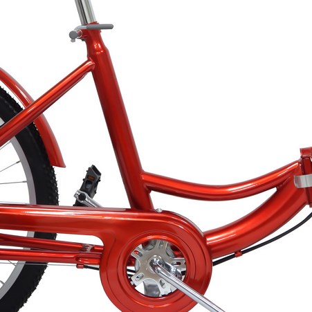 Vélo pliant 24 pouces tricycle adulte 3 roues vélo avec panier et dossier 7 vitesses Tricycle pour adultes seniors