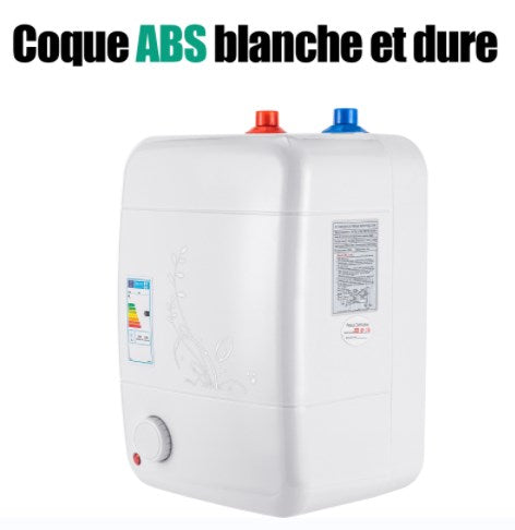 8 l - Appareil électrique compact - Prêt à l'emploi - Pour sous-évier - Eau séparée - Thermostop - Anti-goutte - Prêt à être branché