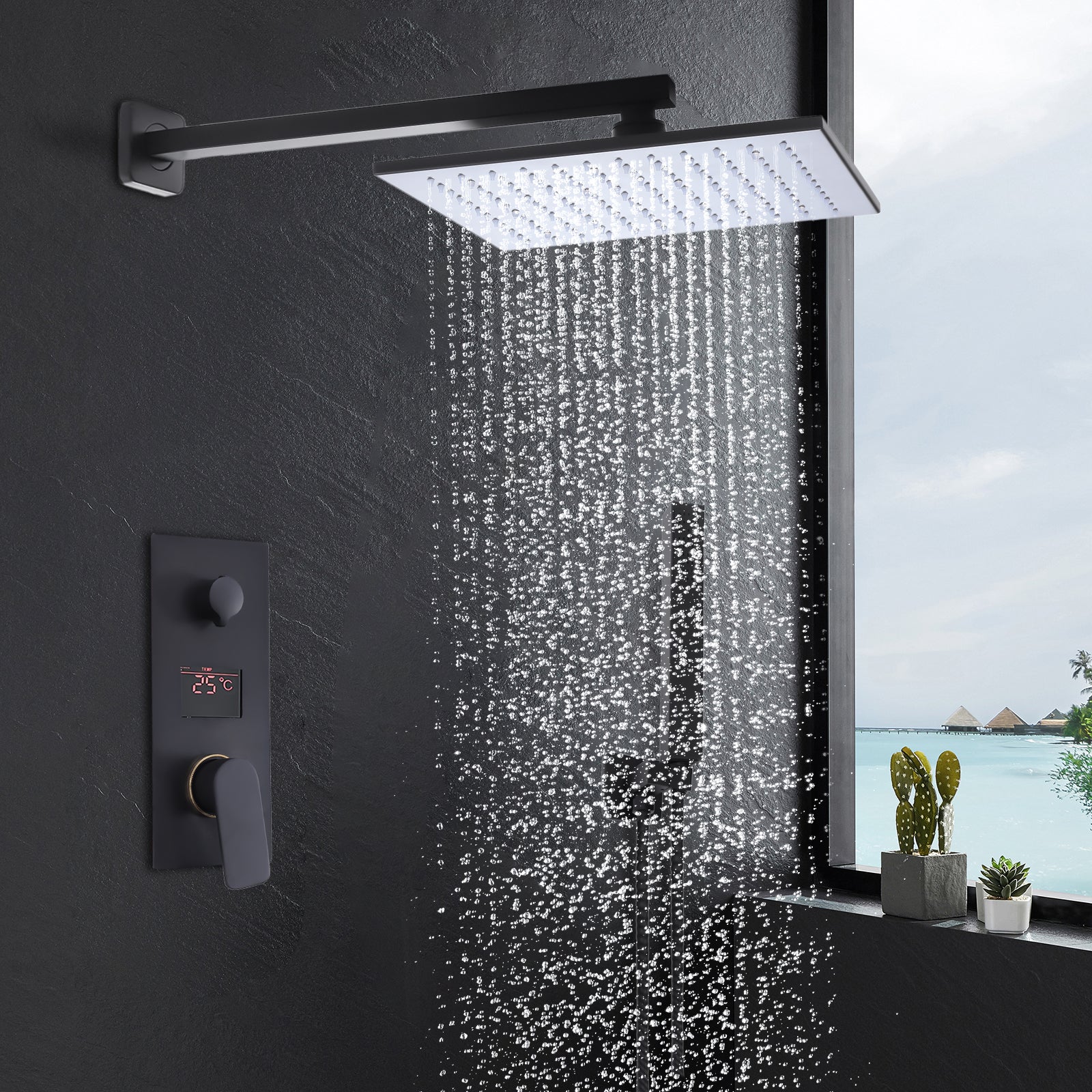 Système de douche LED avec écran numérique Ensemble de douche