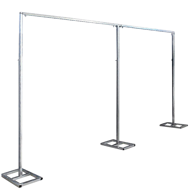 3 x 6 m - Arche de mariage - Pour décoration de mariage - Support de fond robuste - Avec bases en acier inoxydable pondérées