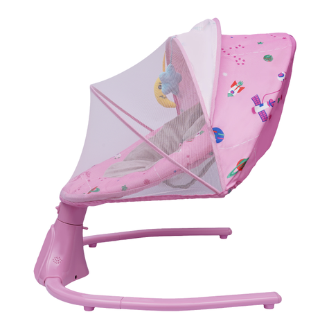 Chaise à bascule pour bébé avec filet amovible, jouet, ceinture de sécurité à trois points, musique, Bluetooth et USB, berceau électrique