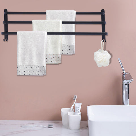 Porte-serviettes mural pour salle de bain, 80cm, porte-serviettes de bain