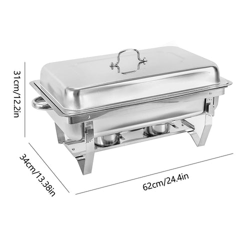 Poêle Chafing Dish - En acier inoxydable